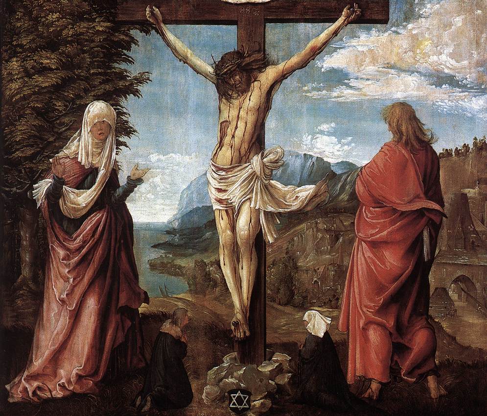ALTDORFER, Albrecht Christ on the Cross between Mary and St John